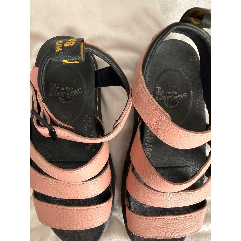 Dr. Martens Blaire Pink Leather Gladiator Platform Sandals Womens 8 - Picture 5 of 8
